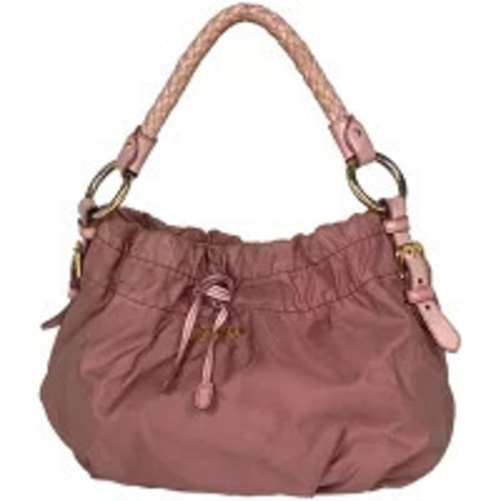 Prada 2way Shoulder Bag Hobo Tessuto Pink